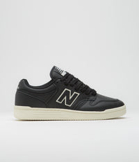 New Balance Numeric 480 Shoes - Black / Sea Salt