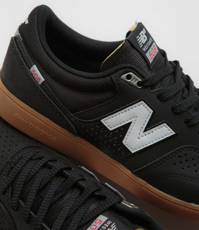 New Balance Numeric 508 Brandon Westgate Shoes - Black / Gum / Black