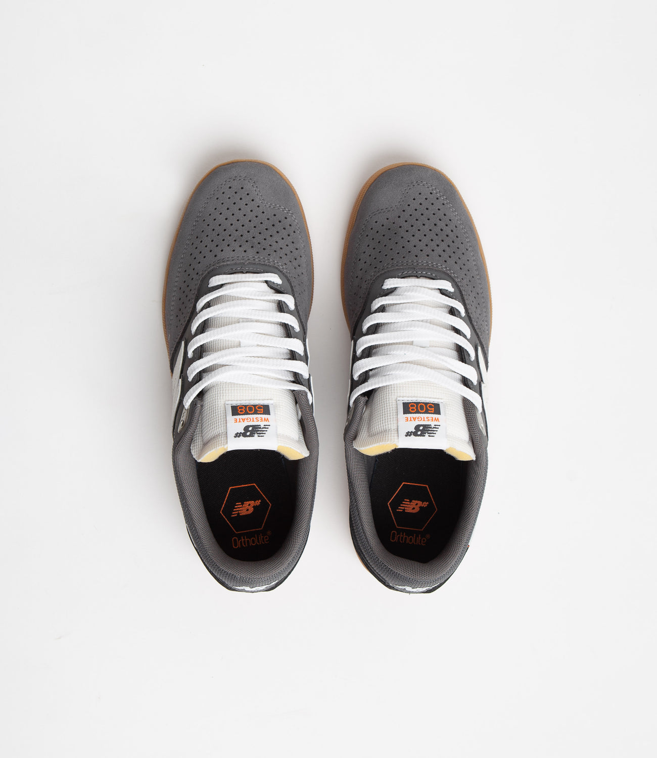 New Balance Numeric 508 Brandon Westgate Shoes - Grey / White | Flatspot