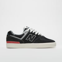 New Balance Numeric 574 Shoes - Black/ White thumbnail