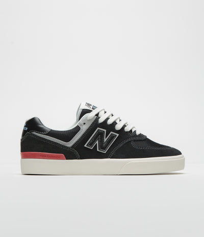 New Balance Numeric 574 Shoes - Black/ White