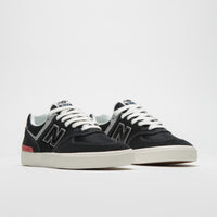 New Balance Numeric 574 Shoes - Black/ White thumbnail