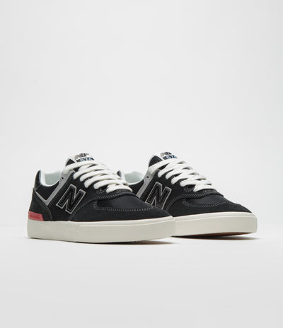 New Balance Numeric 574 Shoes - Black/ White