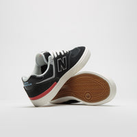 New Balance Numeric 574 Shoes - Black/ White thumbnail