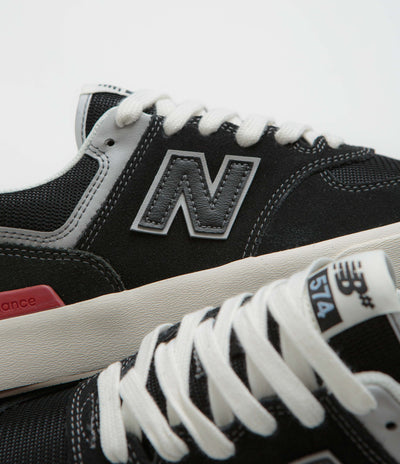 New Balance Numeric 574 Shoes - Black/ White