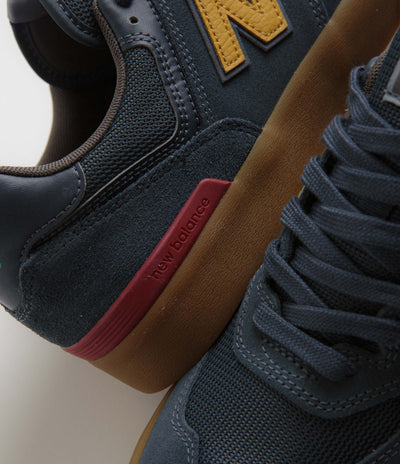 New Balance Numeric 574 Shoes - Blue Indigo / Gum