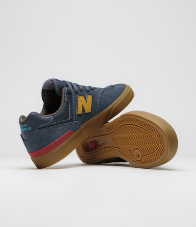 New Balance Numeric 574 Shoes - Blue Indigo / Gum