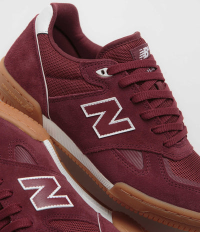 New Balance Numeric 600 Tom Knox Shoes - Burgundy / Gum