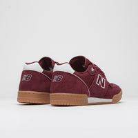 New Balance Numeric 600 Tom Knox Shoes - Burgundy / Gum thumbnail