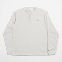 New Balance Numeric Henley Long Sleeve T-Shirt - Oatmeal Heather thumbnail