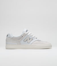 New Balance Numeric x Arrow & Beast 574 Shoes - White / Grey