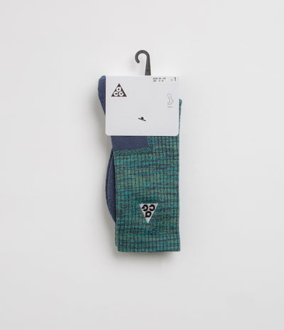 Nike ACG Everyday Cushioned Crew Socks - Bicoastal / Thunder Blue / White