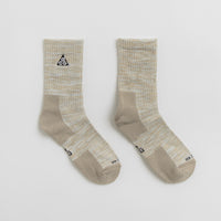 Nike ACG Everyday Cushioned Crew Socks - Light Bone / Volt / Khaki / Black thumbnail