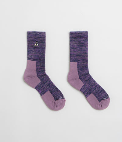 Nike ACG Everyday Cushioned Crew Socks - Purple Ink / Black / Summit White