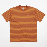 Nike ACG Stripe T-Shirt - Dark Russet / Bright Mandarin / Summit White thumbnail