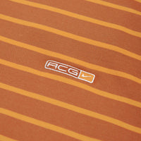 Nike ACG Stripe T-Shirt - Dark Russet / Bright Mandarin / Summit White thumbnail