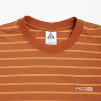 Nike ACG Stripe T-Shirt - Dark Russet / Bright Mandarin / Summit White thumbnail