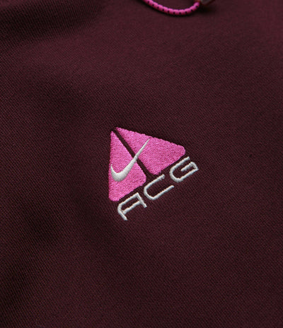 Nike ACG Therma-FIT Fleece Hoodie - Burgundy Crush / Summit White