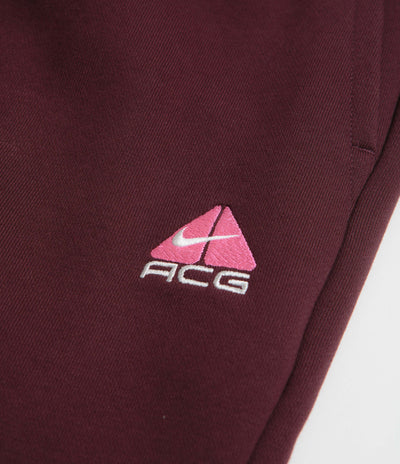 Nike ACG Tuff Fleece Lungs Pants - Burgundy Crush / Laser Fuchsia