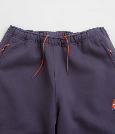 Nike ACG Tuff Fleece Lungs Pants - Dark Raisin / Safety Orange / Summit White