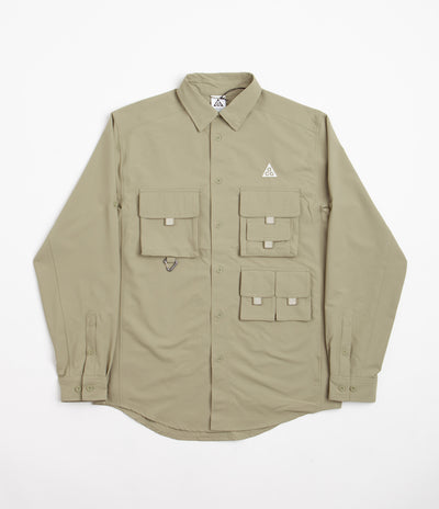 Nike ACG UV Devastation Trail Shirt - Neutral Olive / Summit White