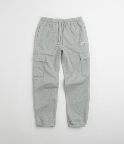 Nike Club Cargo Pants - Dark Grey Heather / Light Smoke Grey / White