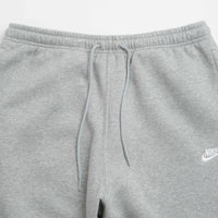 Nike Club Joggers - Dark Grey Heather / Light Smoke Grey / White thumbnail