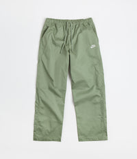 Nike Club Straight Leg Pants - Oil Green / White