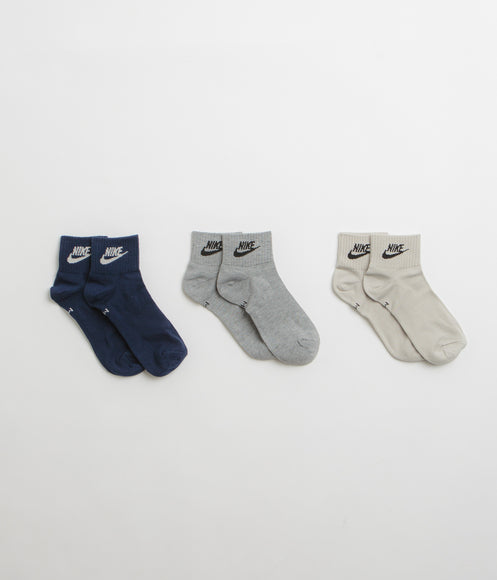 Nike Everyday Essential Ankle Socks (3 Pair) - Multi