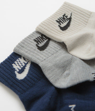 Nike Everyday Essential Ankle Socks (3 Pair) - Multi