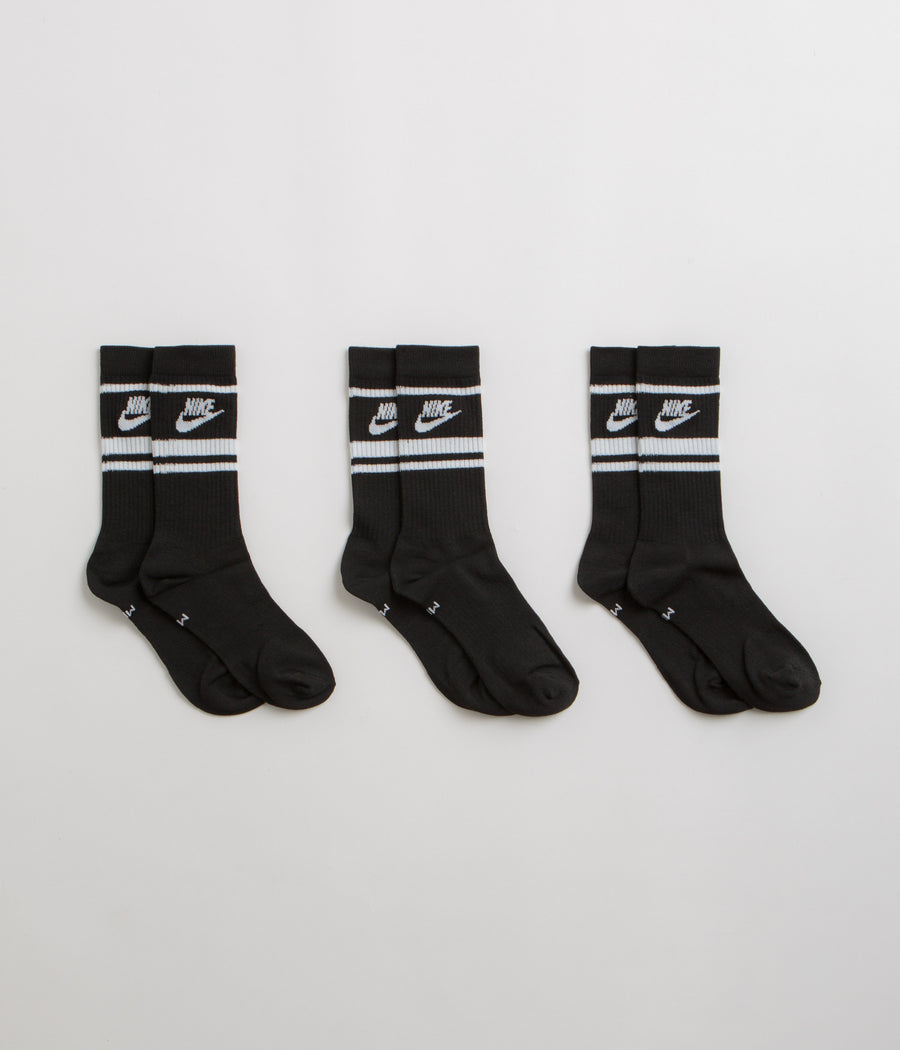 Nike Everyday Essential Crew Socks (3 Pair) - Black / White / Black