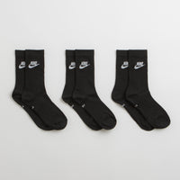 Nike Everyday Essential Crew Socks (3 Pair) - Black / White / White thumbnail