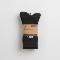 Nike Everyday Essential Crew Socks (3 Pair) - Black / White / White thumbnail