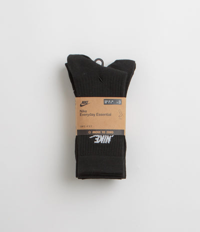 Nike Everyday Essential Crew Socks (3 Pair) - Black / White / White