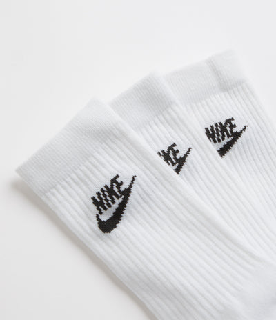 Nike Everyday Essential Crew Socks (3 Pair) - White / Black / Black