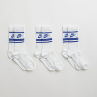 Nike Everyday Essential Crew Socks (3 Pair) - White / Game Royal / Game Royal thumbnail