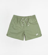 Nike Flow Shorts - Oil Green / White