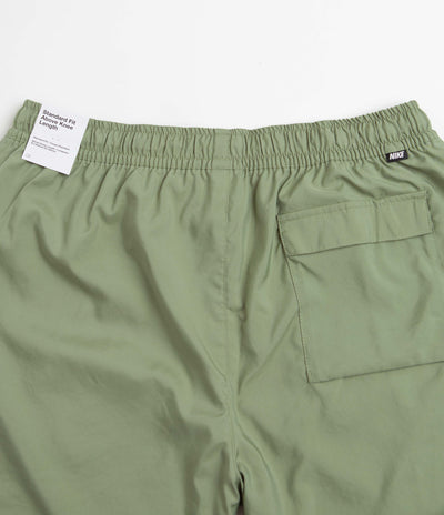 Nike Flow Shorts - Oil Green / White