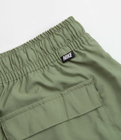 Nike Flow Shorts - Oil Green / White