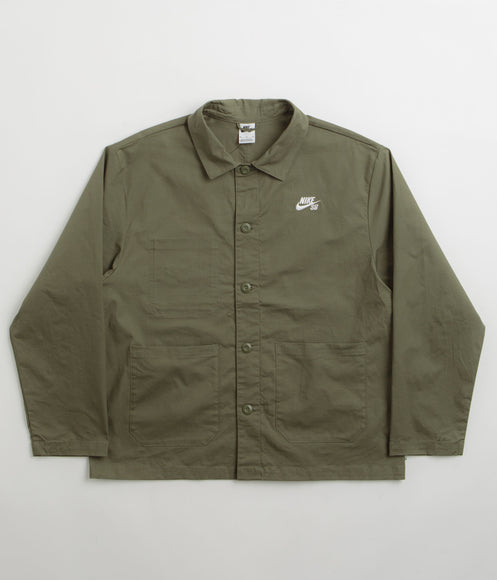 Nike SB Agnostic Chore Jacket - Medium Olive / White