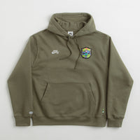 Nike SB Agnostic Hoodie - Medium Olive / White thumbnail