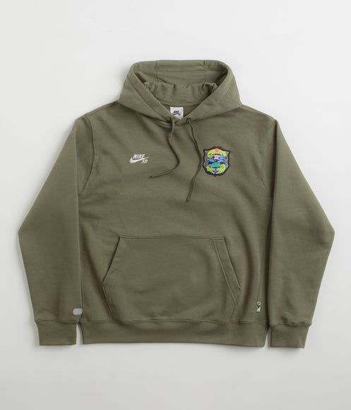 Nike SB Agnostic Hoodie - Medium Olive / White