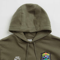 Nike SB Agnostic Hoodie - Medium Olive / White thumbnail