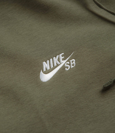 Nike SB Agnostic Hoodie - Medium Olive / White