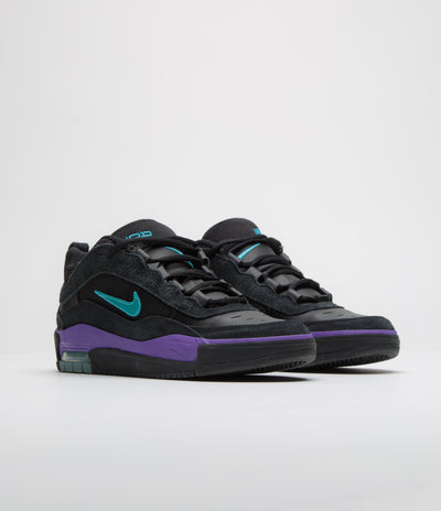 Nike SB Air Max Ishod Shoes - Black / Dusty Cactus - Black - Persian Violet