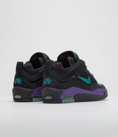 Nike SB Air Max Ishod Shoes - Black / Dusty Cactus - Black - Persian Violet