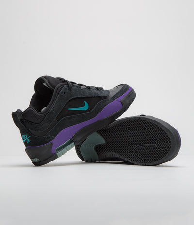 Nike SB Air Max Ishod Shoes - Black / Dusty Cactus - Black - Persian Violet