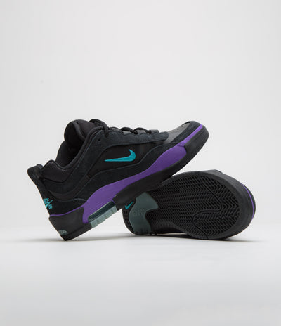 Nike SB Air Max Ishod Shoes - Black / Dusty Cactus - Black - Persian Violet