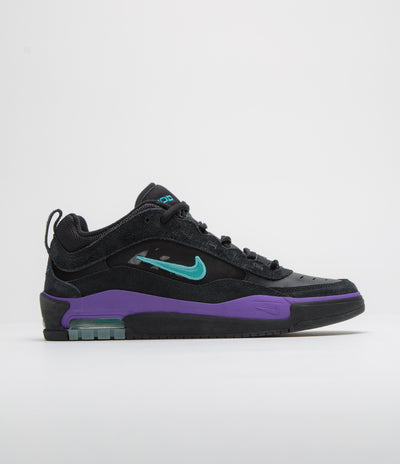 Nike SB Air Max Ishod Shoes - Black / Dusty Cactus - Black - Persian Violet