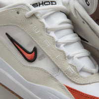 Nike SB Air Max Ishod Shoes - White / Orange - Summit White - Black thumbnail